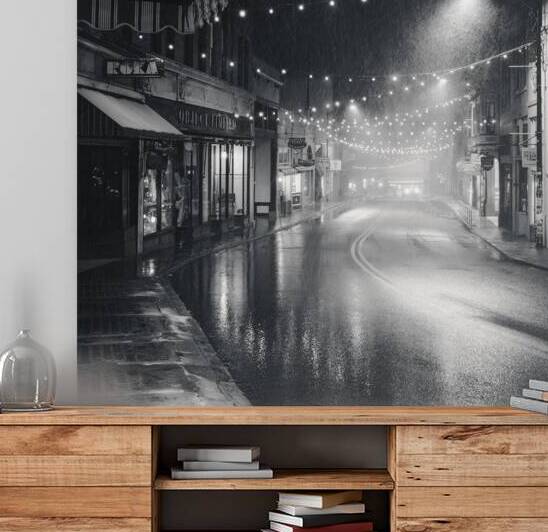 Bisbee By Night BW by Paul Skelhorne Photography