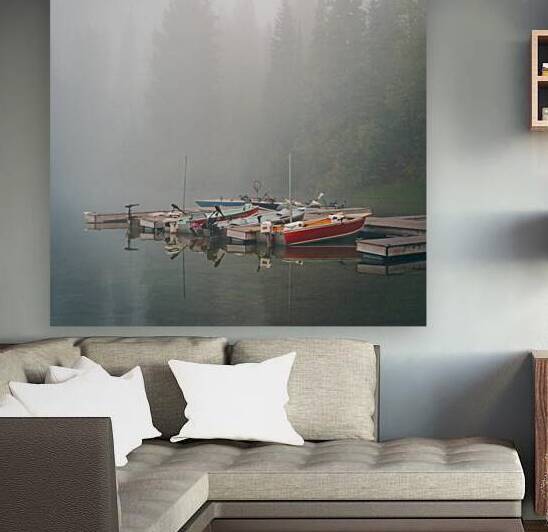 Quiet Misty Boats by Paul Skelhorne Photography