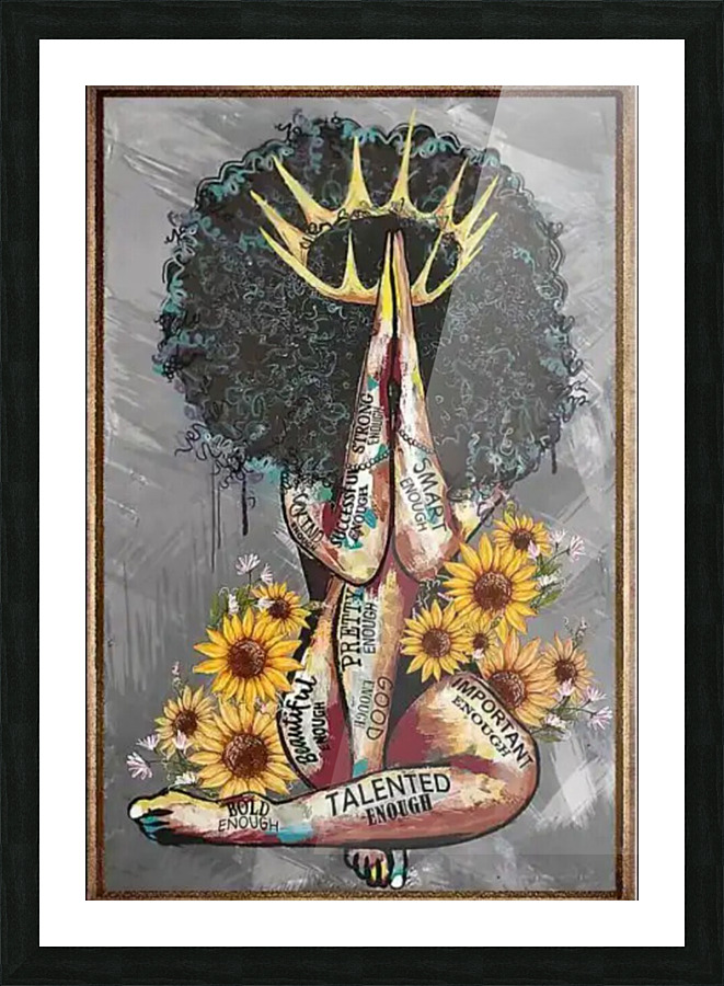 THE AFRO QUEEN  Picture Frame print