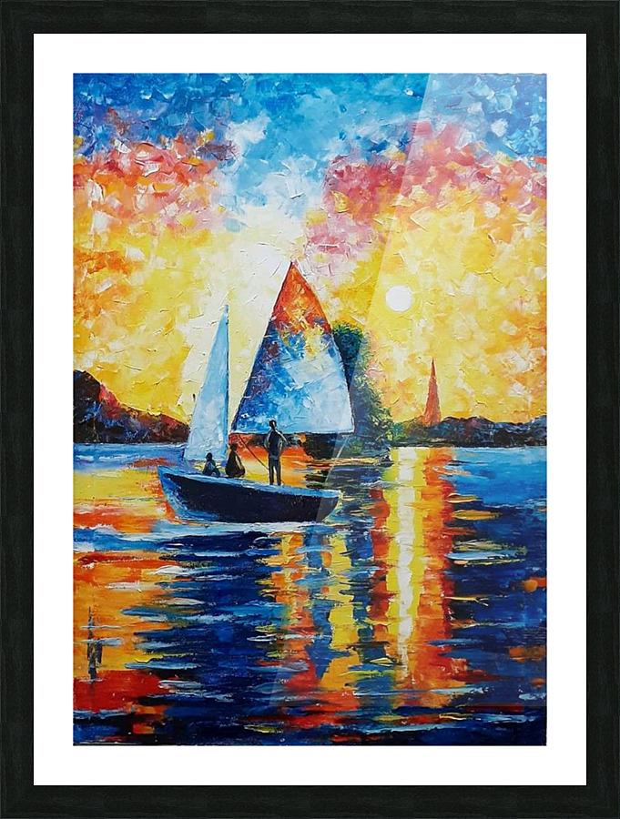 Beautiful Lake Picture Frame print