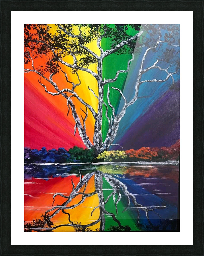 Rainbow Land Picture Frame print