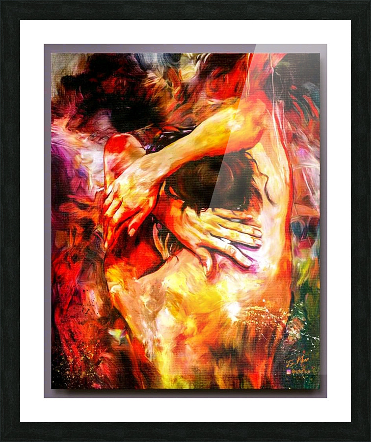 Human in the second world Picture Frame print