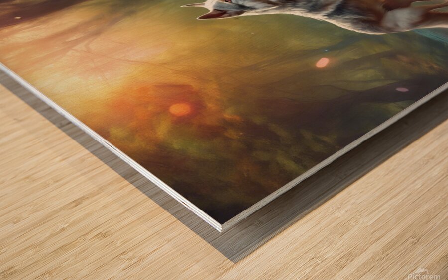 le chasseur  Wood print