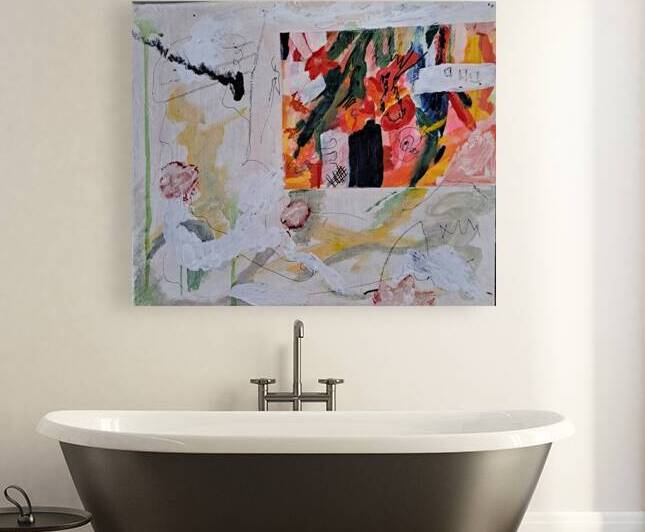 drapeau 3            11 x 14 by Michel Mayer artiste peintre
