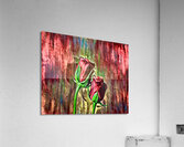 ArtXcl 151 Roses Flowers polyart-paint-style  Acrylic Print