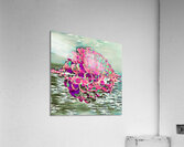 ArtXcl 153 Dahlias in water impressionist-paint-style Acrylic Print