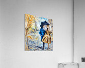 ArtXcl 110 couple-umbrella-vintage-drawing Acrylic Print