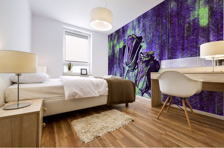 ArtXcl 149 Roses Flowers impressionist-paint-style  Mural print