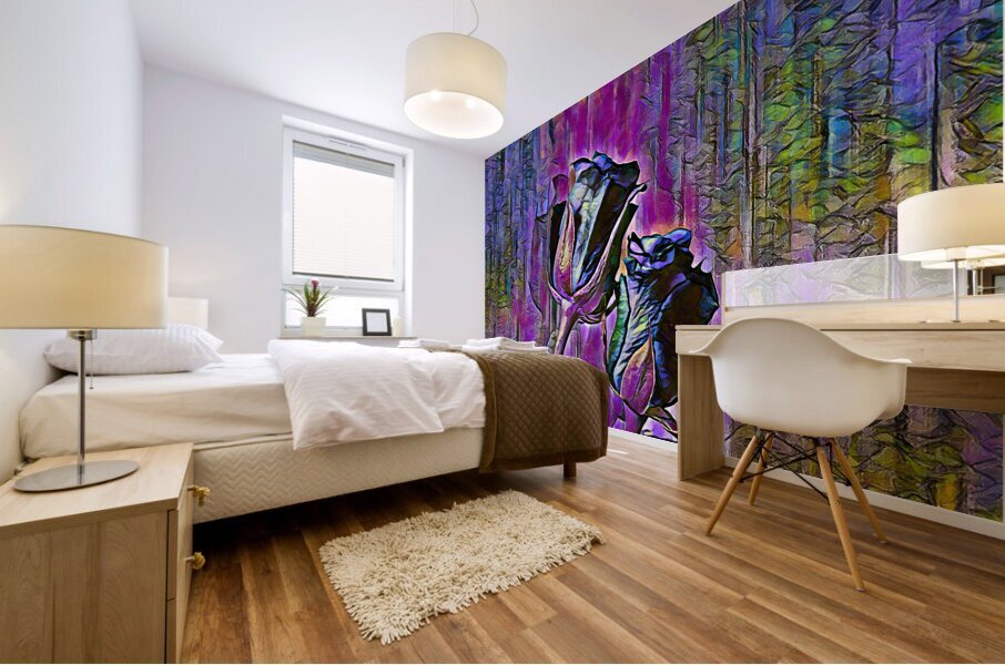 ArtXcl 150 Roses Flowers pastel-paint-style Mural print