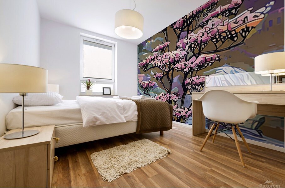 ArtXcl 020 bonsai illustration Mural print