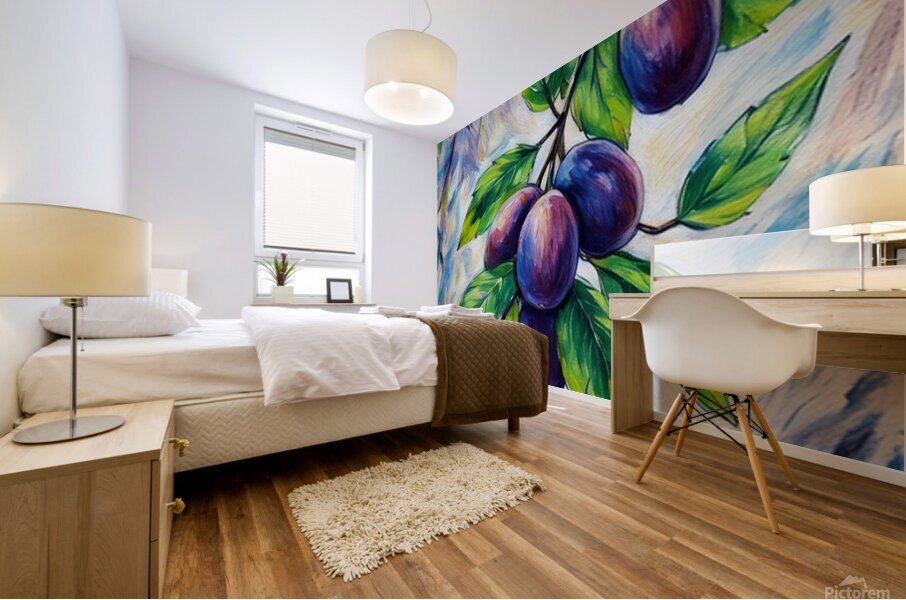 ArtXcl 030 grapes illustration Mural print