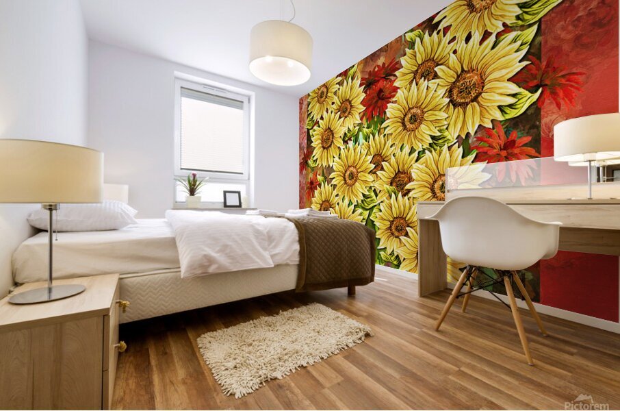 ArtXcl 078 sunflowers Mural print