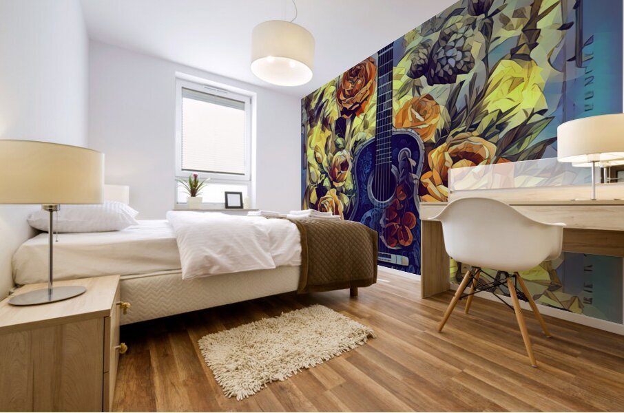ArtXcl 091 guitar 1 polyart Mural print