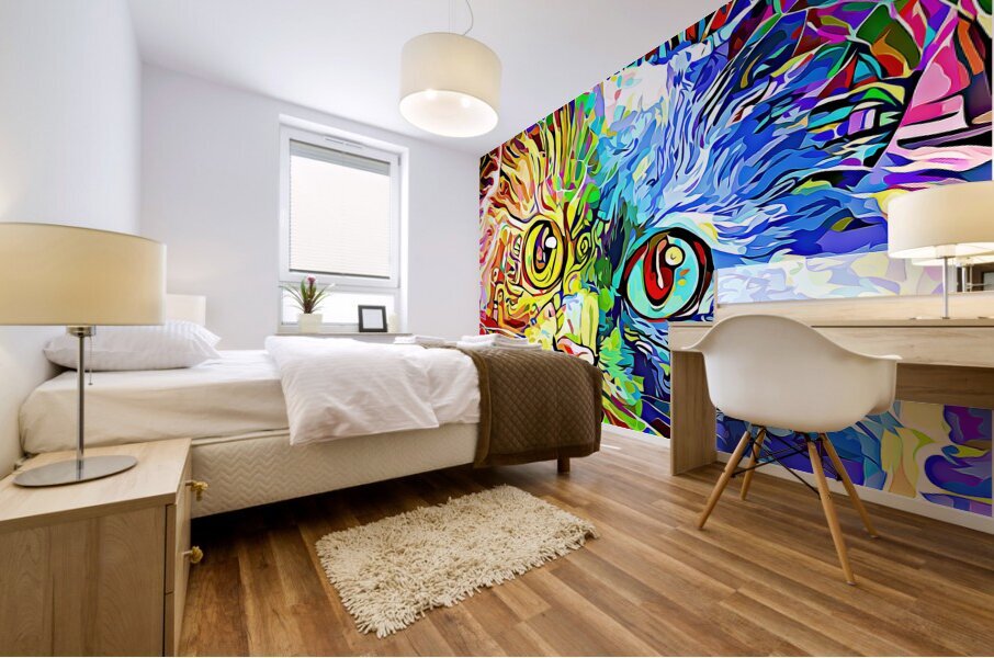 ArtXcl 182 cat abstract  Mural print