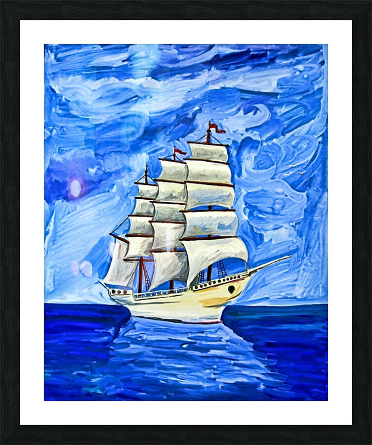 ArtXcl 137 ship oil painting-style Picture Frame Printing