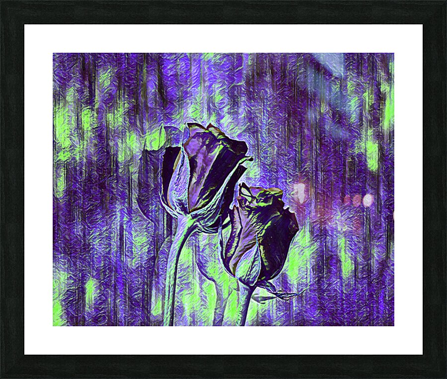 ArtXcl 149 Roses Flowers impressionist-paint-style  Picture Frame Printing