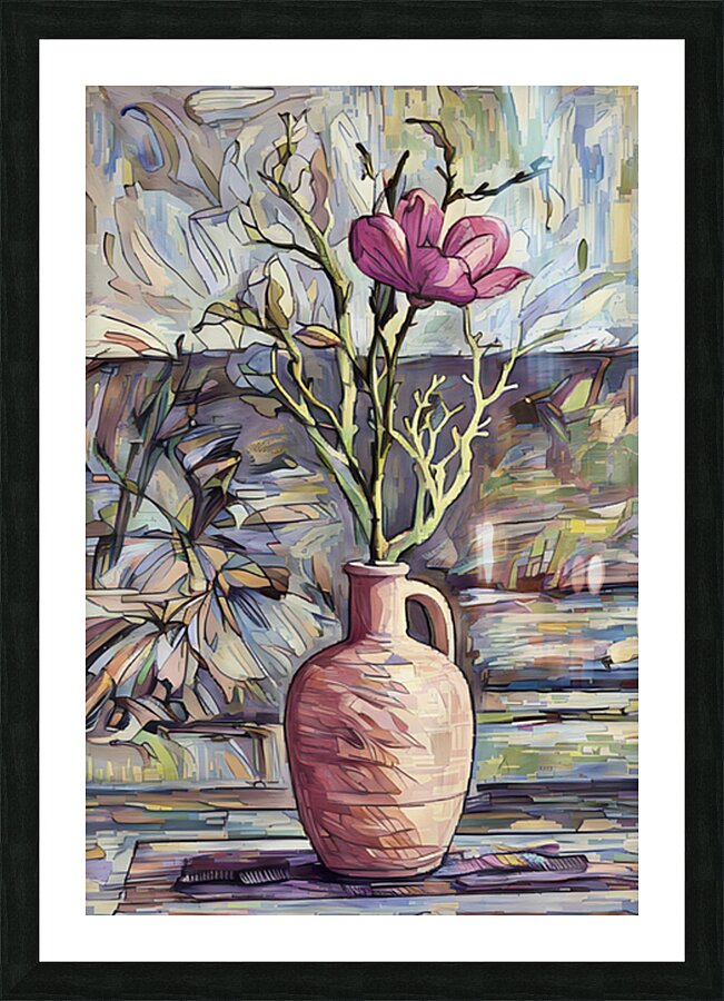 ArtXcl 050 vase flower from photo Picture Frame Printing