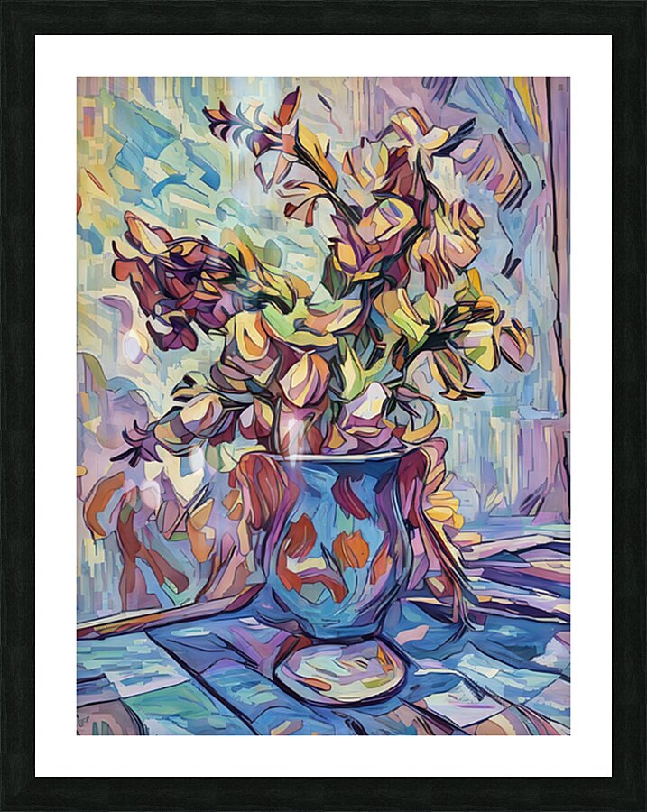 ArtXcl 033 flowers painting Picture Frame Printing