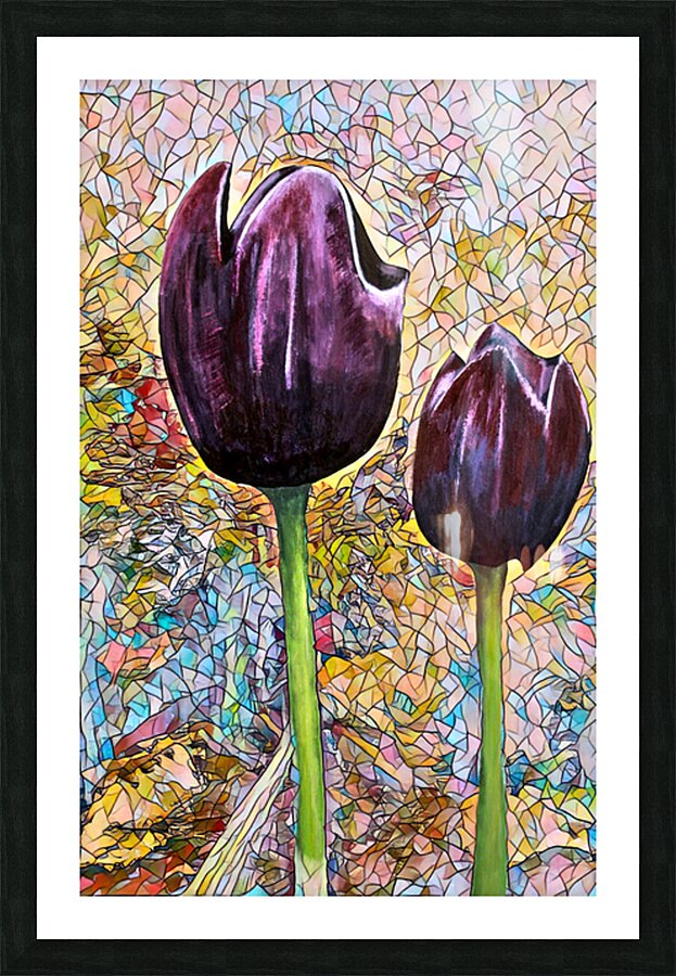 ArtXcl 009 painted tulips Picture Frame Printing