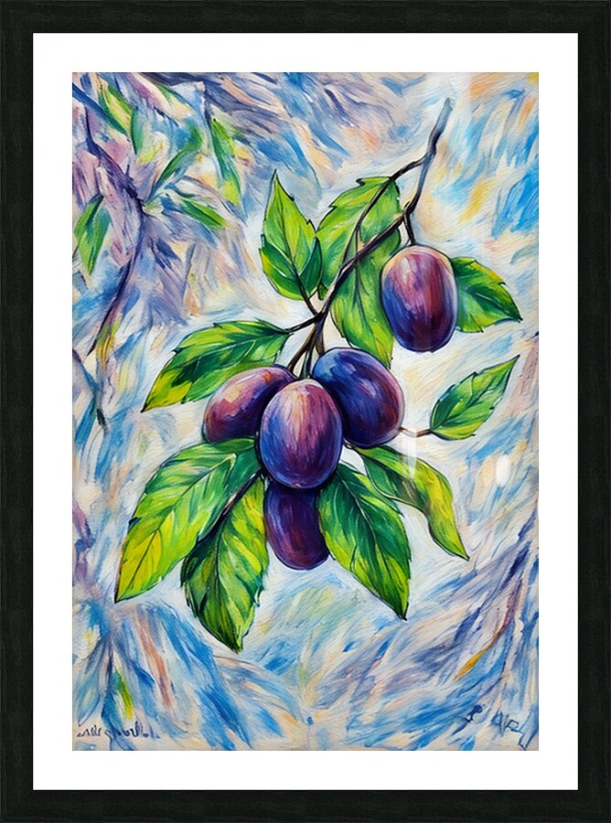 ArtXcl 030 grapes illustration Picture Frame Printing