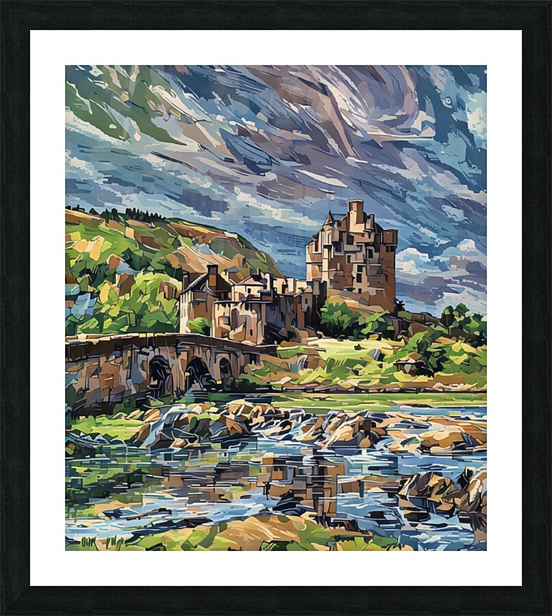 ArtXcl 163 Eileen-Donan-castle-Scotland-from-photo Picture Frame Printing