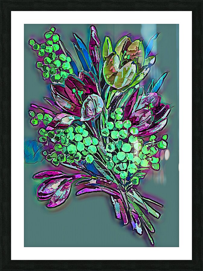 ArtXcl 068 flowers pastel style Picture Frame Printing