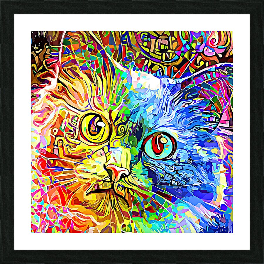 ArtXcl 182 cat abstract  Picture Frame Printing
