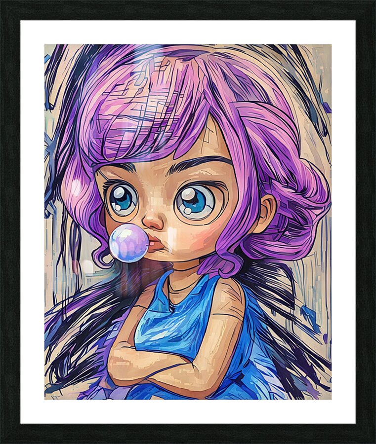 ArtXcl 022 its a girly world illustration  Picture Frame Printing