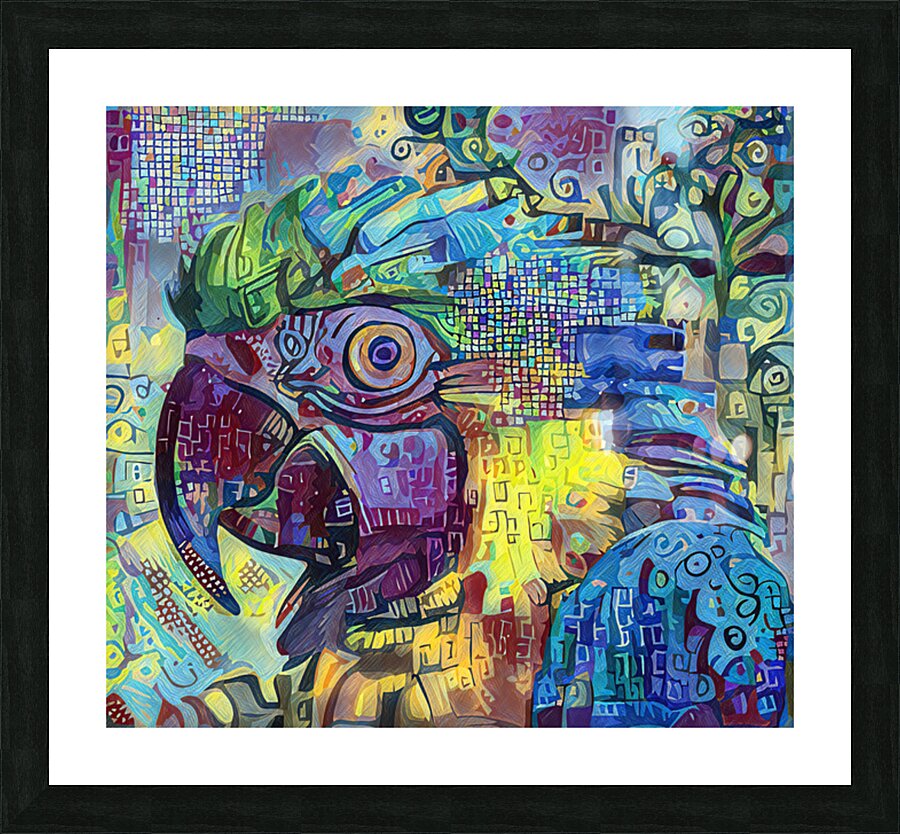 ArtXcl 109 parrot Picture Frame Printing