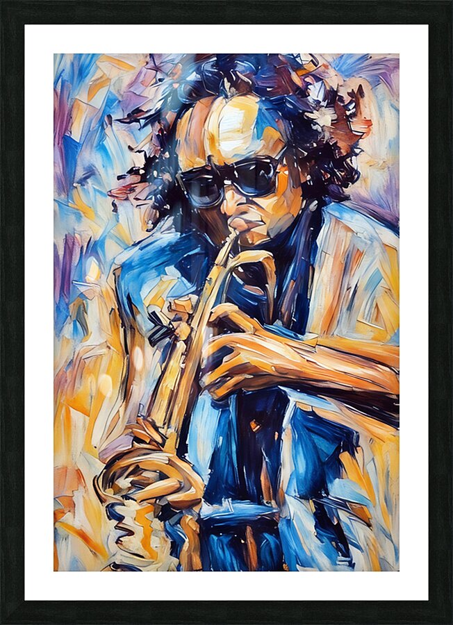  ArteXcl 013 miles davis Jazz musician  Picture Frame Printing