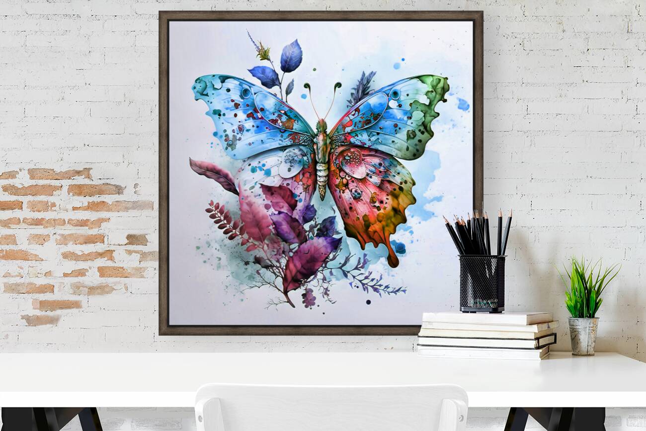 ArtXcl 132 Butterfly oil paint style Reproduction