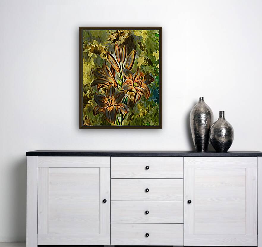 ArtXcl 140 Flowers oil polyart style Reproduction