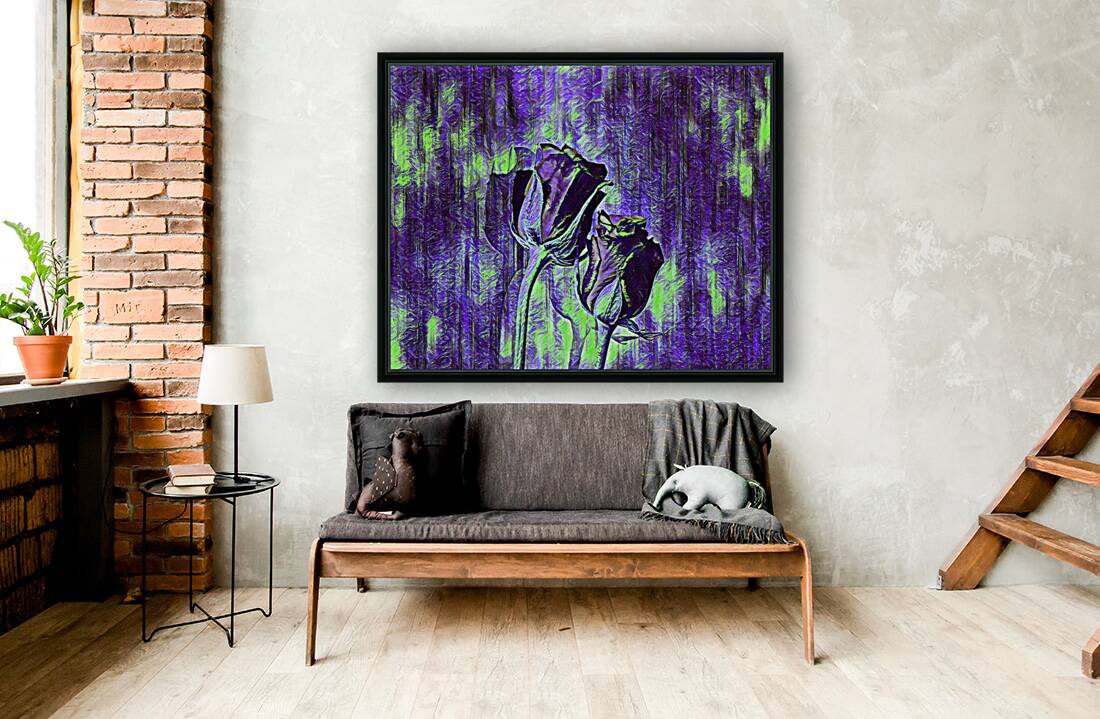 ArtXcl 149 Roses Flowers impressionist-paint-style  Reproduction