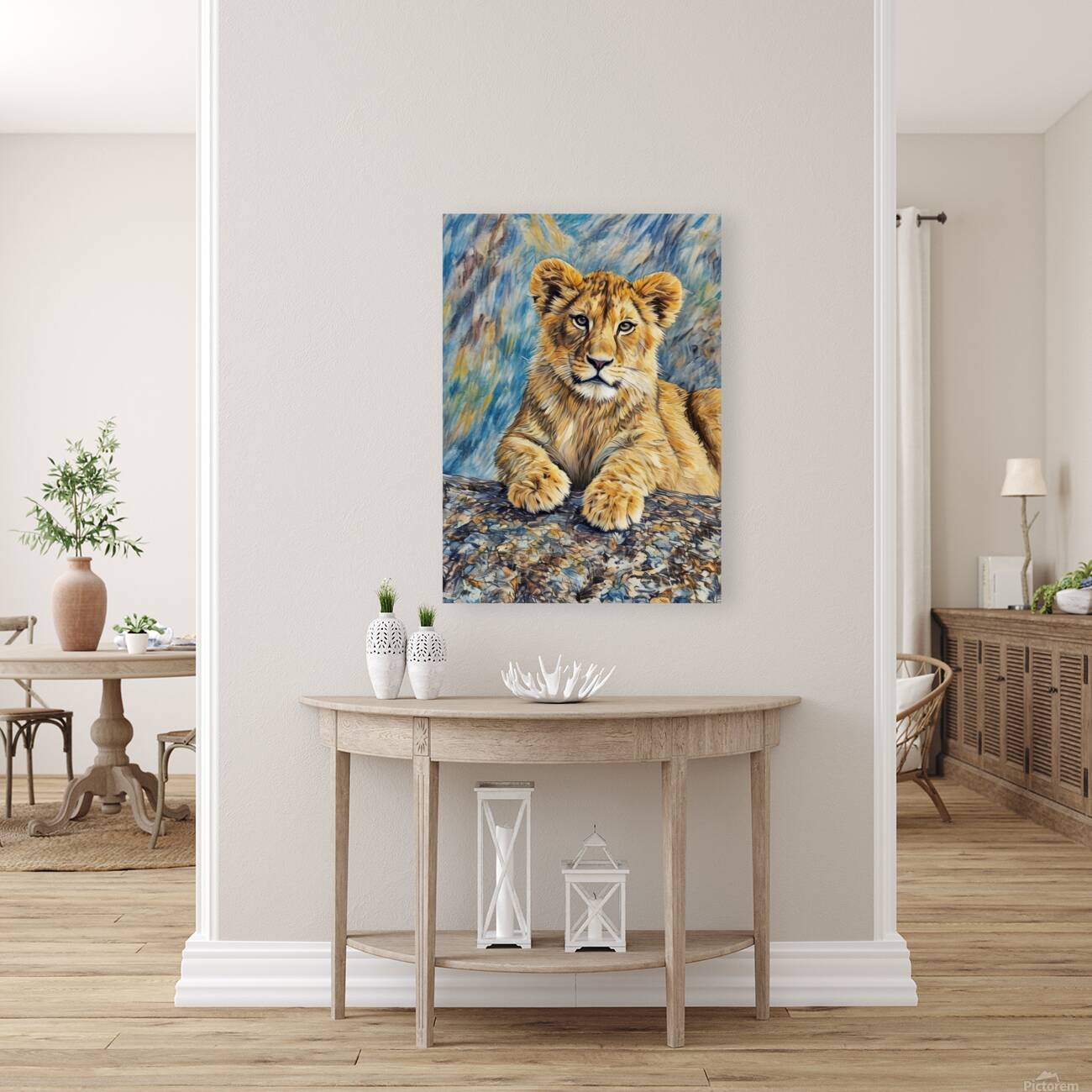 ArtXcl 199 Lion cub photo-art Reproduction