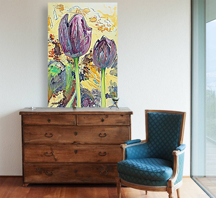 ArtXcl 008 painted tulips Reproduction