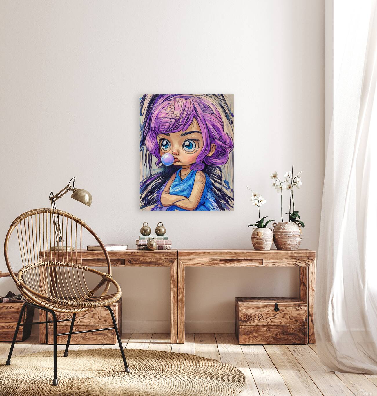 ArtXcl 022 its a girly world illustration  Reproduction