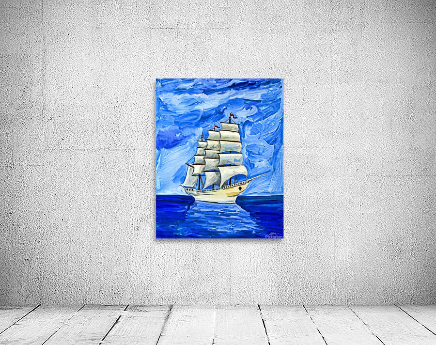 ArtXcl 137 ship oil painting-style Wall Preview