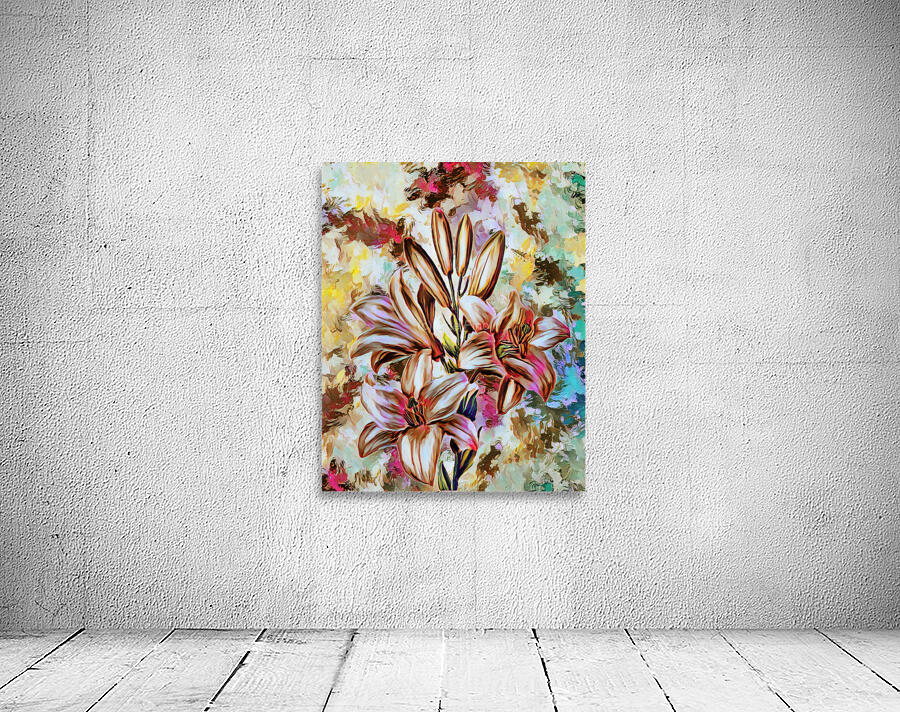 ArtXcl 138 Flowers oil paint style Wall Preview
