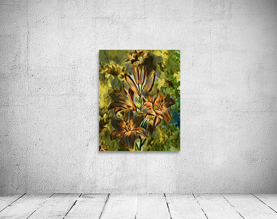 ArtXcl 140 Flowers oil polyart style Wall Preview