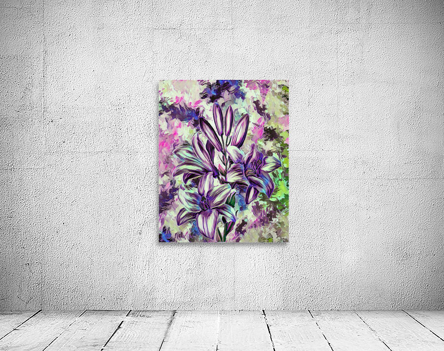 ArtXcl 141 Flowers oil paint style Wall Preview