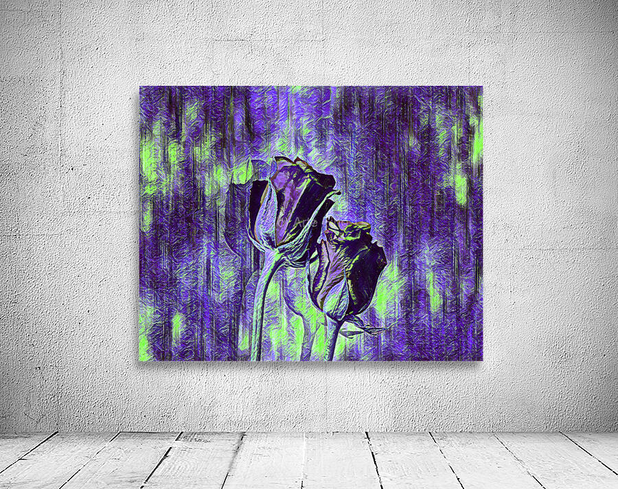 ArtXcl 149 Roses Flowers impressionist-paint-style  Wall Preview