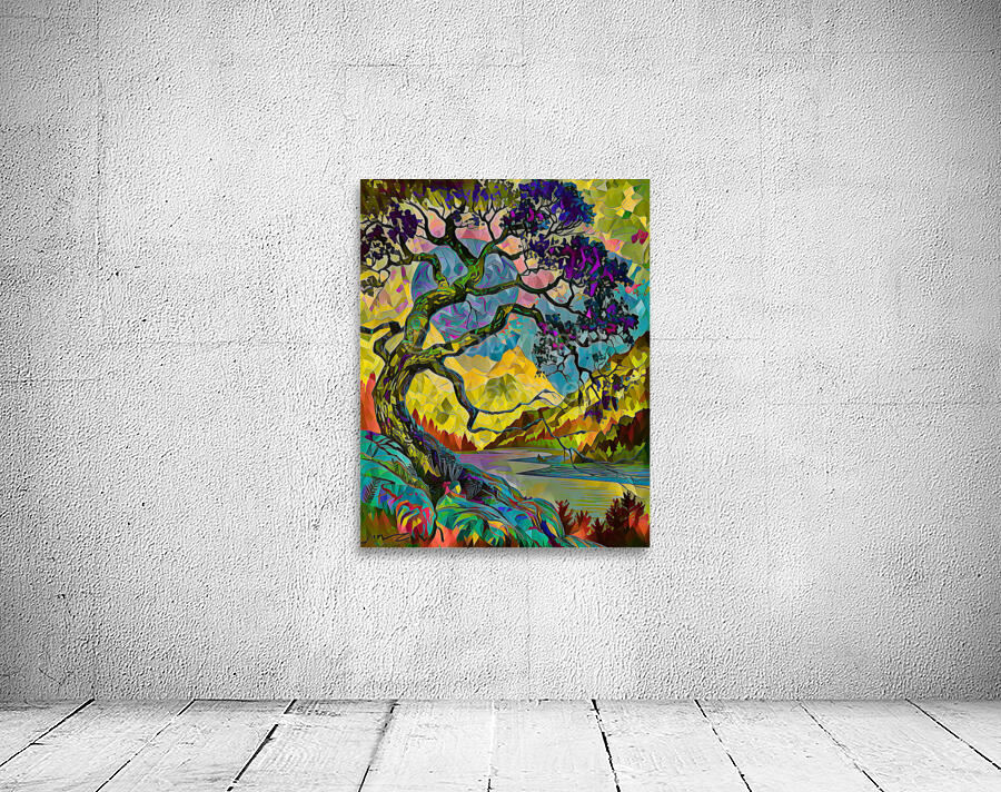 ArtXcl 053 twisted tree polyart Wall Preview
