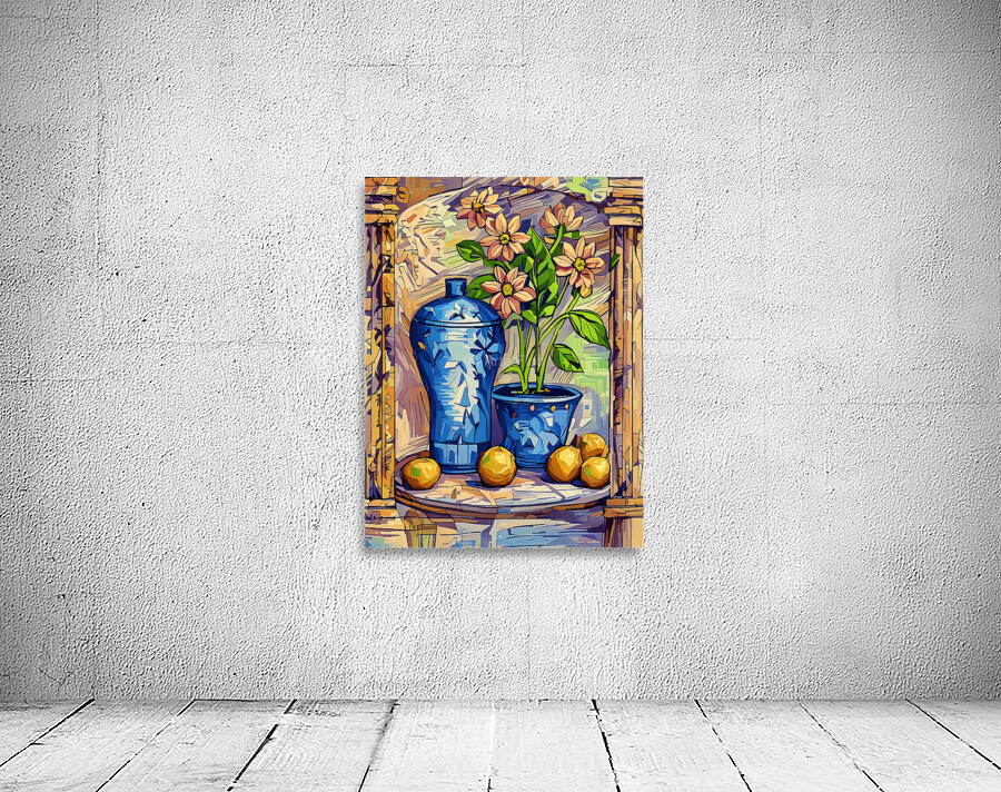 ArtXcl 047 still life with blue china red Wall Preview