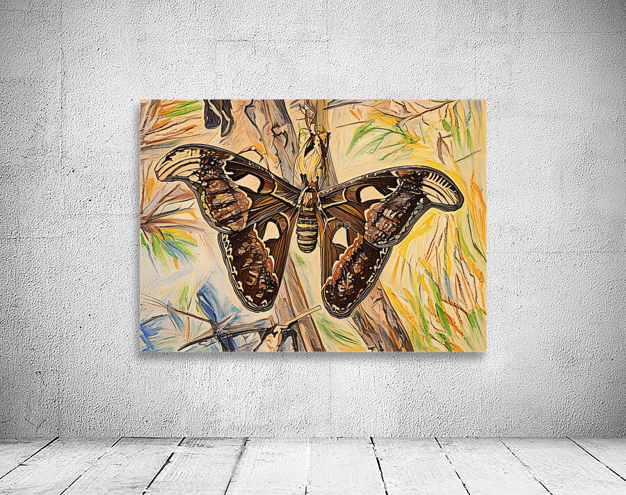 ArtXcl 194 atlas moth photo oil paint style Wall Preview