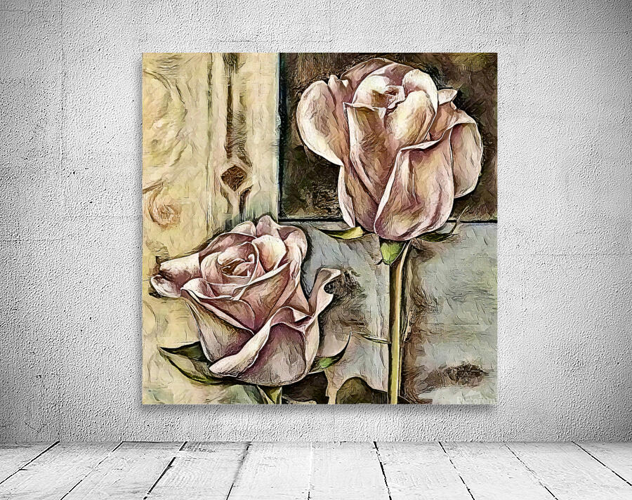 ArtXcl 130 Rose Flower oil-paint-style Wall Preview