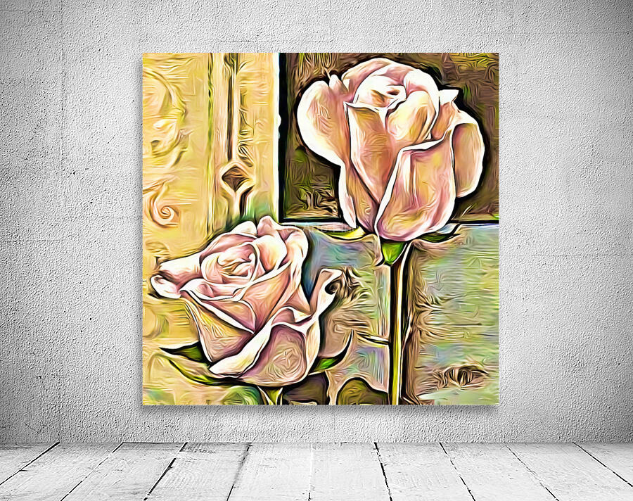 ArtXcl 129 Rose Flower oil-paint-style Wall Preview