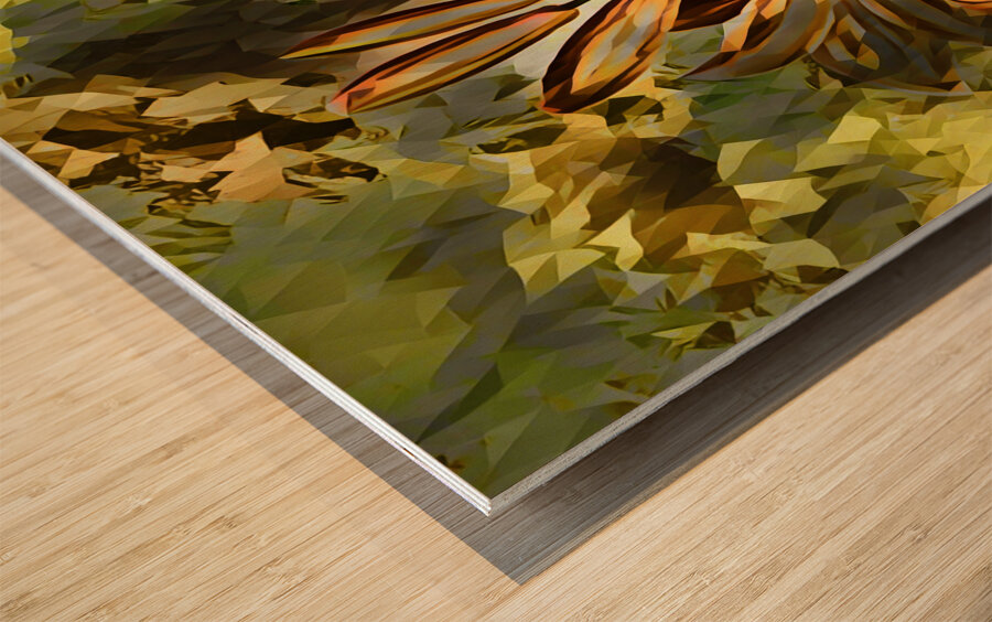 ArtXcl 140 Flowers oil polyart style Wood print