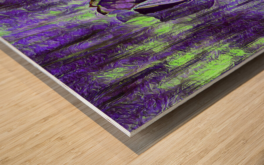 ArtXcl 149 Roses Flowers impressionist-paint-style  Wood print