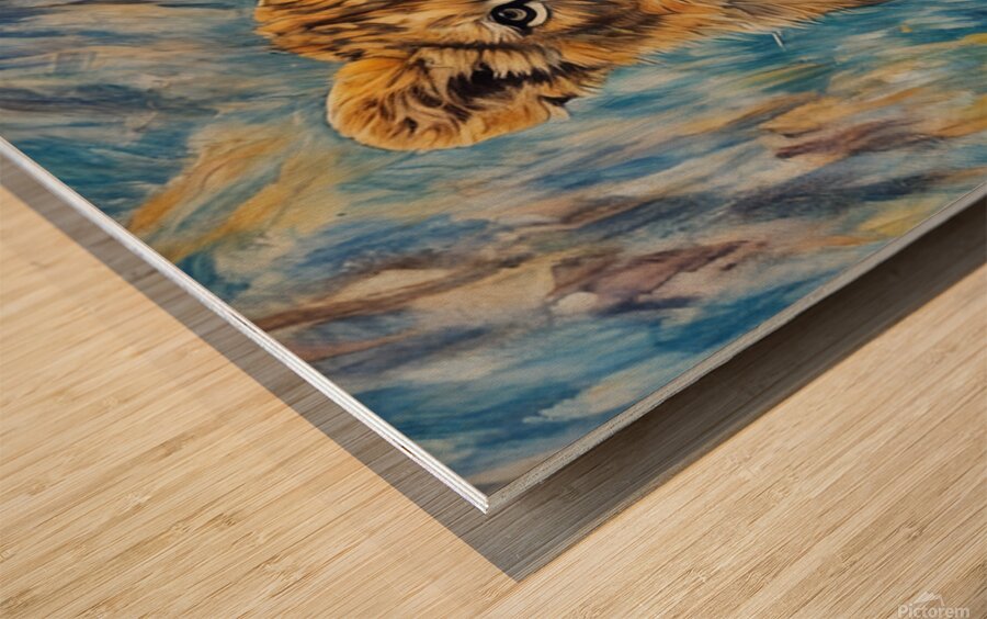 ArtXcl 199 Lion cub photo-art Wood print