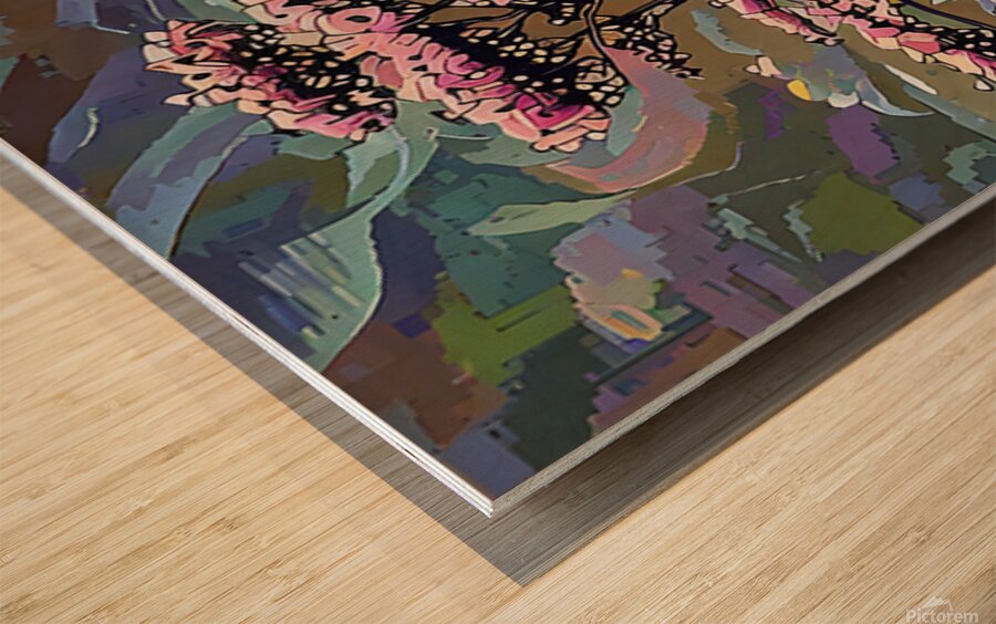 ArtXcl 020 bonsai illustration Wood print